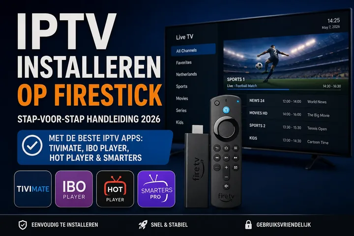 IPTV op Firestick installeren: app, toegang en eerste controle