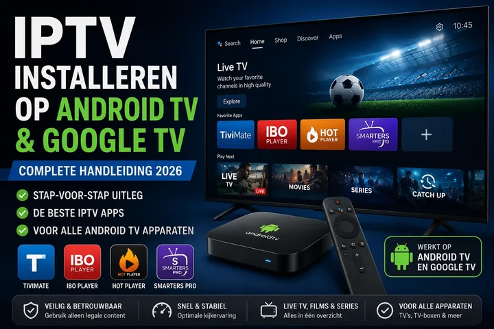 IPTV op Android TV installeren: app, account en zenderlijst