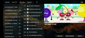 IPTV sport kanalen scherm preview